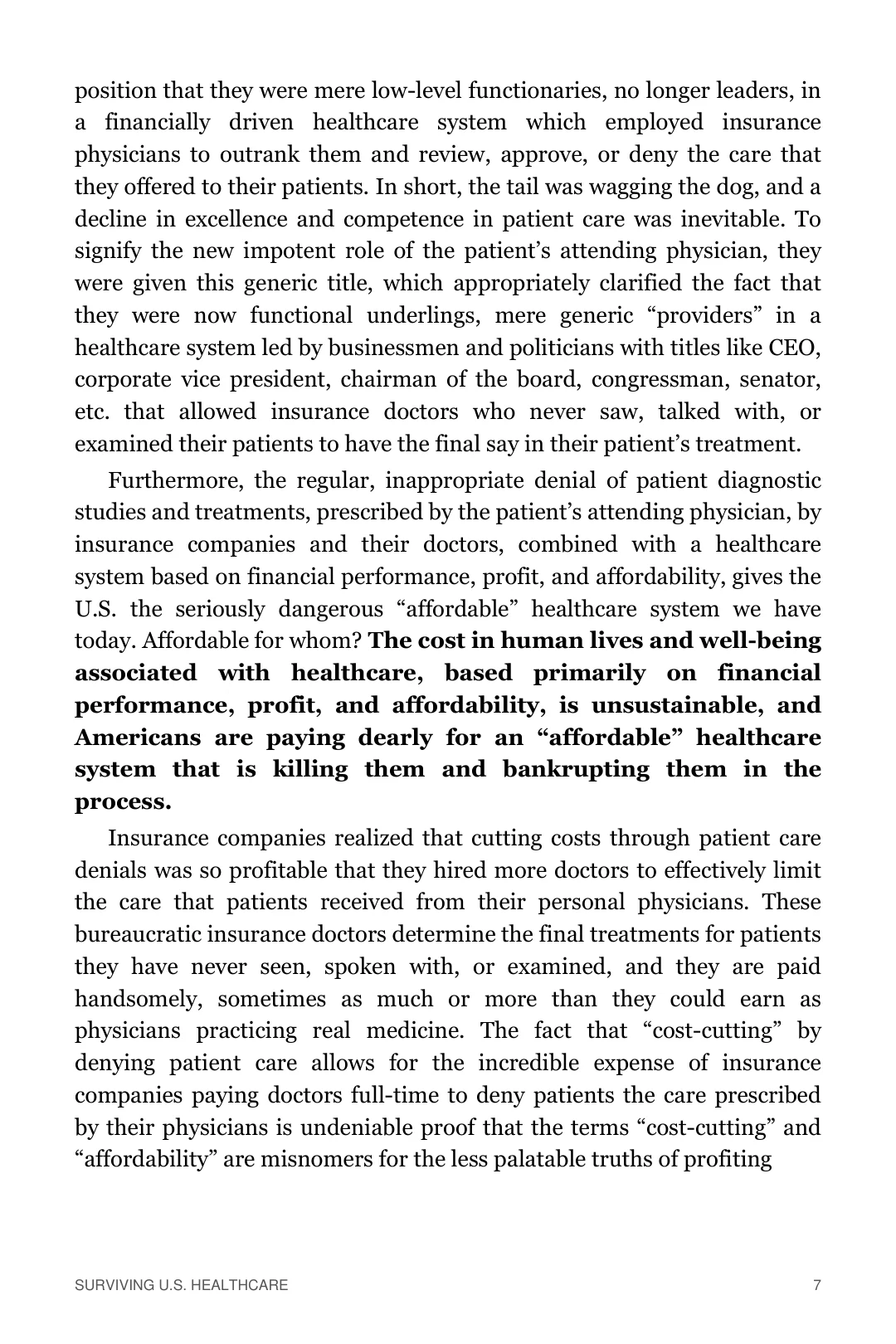 Surviving U.S. Healthcare, preview page 13 of 18